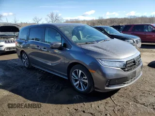 2023 Honda Odyssey Touring with VIN 5FNRL6H84PB019285, listed as a Copart auction lot 47066455 with 29,053 mi miles and Salvage Title. Bid and sale history available at DreamBid. Image 4.