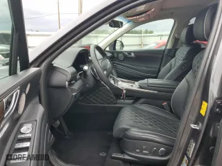 2022 Genesis GV80 with VIN KMUHCESC1NU099519, listed as a Copart auction lot 70290154 with 17,430 mi miles and Salvage Title. Bid and sale history available at carsss.com. Image 7.