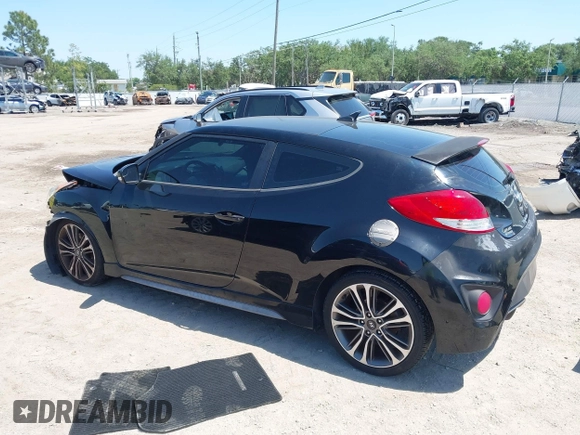 2016 Hyundai Veloster Turbo with VIN KMHTC6AE5GU281597, listed as a IAAI auction lot 42006038 with 77,642 mi miles. Bid and sale history available at carsss.com. Image 15.