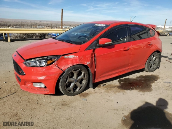 2017 Ford Focus ST with VIN 1FADP3L93HL260546, listed as a Copart auction lot 85938554 with 127,290 mi miles and Salvage Title. Bid and sale history available at carsss.com. Image 1.