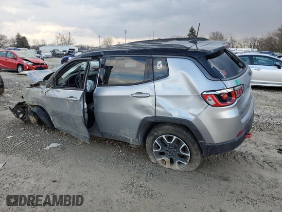 2020 Jeep Compass Trailhawk with VIN 3C4NJDDB0LT163356, listed as a Copart auction lot 46808025 with 103,395 mi miles and Salvage Title. Bid and sale history available at carsss.com. Image 2.