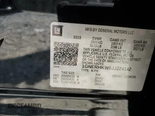 2018 Chevrolet Traverse LT z VIN 1GNERHKW0JJ224142, wystawiony jako Copart lot #57854935 z przebiegiem 93 544 mil mil oraz Szkoda całkowita • Salvage title. Historia ofert i sprzedaży dostępna na DreamBid. Obrazek 14.
