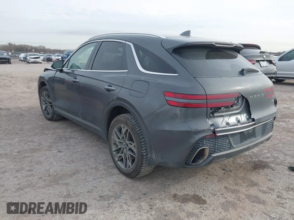 2022 Genesis GV70 2.5T with VIN KMUMADTB2NU065058, listed as a IAAI auction lot 41707351 with 77,831 mi miles and . Bid and sale history available at DreamBid. Image 3.