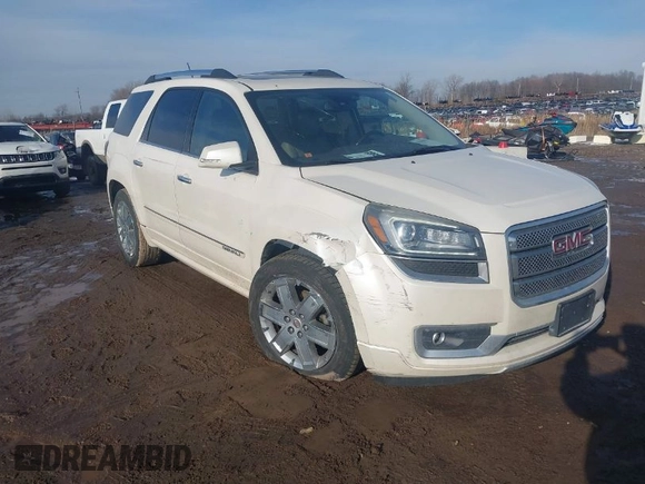 2014 GMC Acadia Denali with VIN 1GKKRTKD6EJ297278, listed as a IAAI auction lot 41643041 with 139,355 mi miles. Bid and sale history available at carsss.com. Image 1.