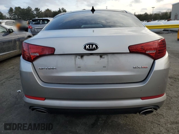 2013 Kia Optima EX with VIN 5XXGN4A74DG140978, listed as a Copart auction lot 47573885 with 93,764 mi miles and Salvage Title. Bid and sale history available at carsss.com. Image 6.