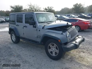 2014 Jeep Wrangler Unlimited Sport with VIN 1C4BJWDG8EL314792, listed as a IAAI auction lot 41489203 with 94,382 mi miles. Bid and sale history available at carsss.com. Image 1.