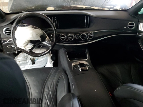 2016 Mercedes-Benz S-Class AMG S 63 with VIN WDDUG7JB5GA218287, listed as a Copart auction lot 44931545 with 0 mi miles and Salvage Title. Bid and sale history available at carsss.com. Image 8.