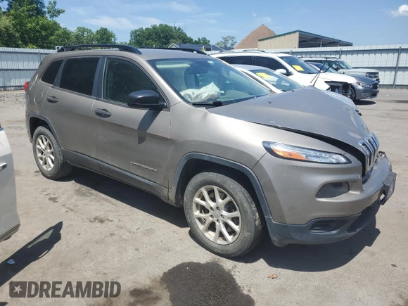 2017 Jeep Cherokee Sport with VIN 1C4PJMAS1HW512622, listed as a Copart auction lot 60308784 with 79,486 mi miles and Salvage Title. Bid and sale history available at carsss.com. Image 4.