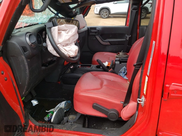 2018 Jeep Wrangler JK Unlimited Sport S with VIN 1C4HJWDG7JL875196, listed as a Copart auction lot 48335044 with 0 mi miles and Salvage Title. Bid and sale history available at carsss.com. Image 7.