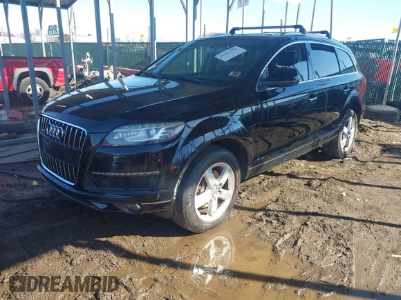 2015 Audi Q7 3.0T Premium with VIN WA1CGAFE8FD022759, listed as a IAAI auction lot 41396200 with 1 mi miles. Bid and sale history available at carsss.com. Image 2.