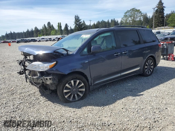 2019 Toyota Sienna XLE z VIN 5TDDZ3DCXKS220274, wystawiony jako Copart lot #55790615 z przebiegiem 98 227 mil mil oraz Szkoda całkowita • Salvage title. Historia ofert i sprzedaży dostępna na DreamBid. Obrazek 1.