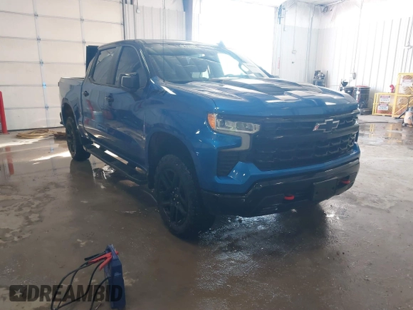 2023 Chevrolet Silverado 1500 LT Trail Boss with VIN 3GCUDFED7PG244061, listed as a IAAI auction lot 41598489 with 15,116 mi miles and . Bid and sale history available at DreamBid. Image 1.