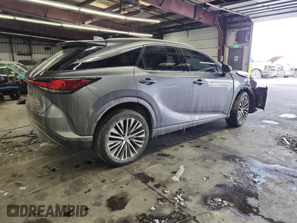 2023 Lexus RX with VIN 2T2BBMCA0PC003815, listed as a Copart auction lot 45183545 with 0 mi miles and Salvage Title. Bid and sale history available at carsss.com. Image 3.