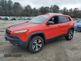 2018 Jeep Cherokee Trailhawk with VIN 1C4PJMBX1JD616216, listed as a Copart auction lot 47389995 with 63,704 mi miles and Salvage Title. Bid and sale history available at carsss.com. Image 1.