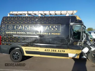2023 Ram ProMaster Cargo with VIN 3C6LRVDG3PE538899, listed as a IAAI auction lot 41815998 with Not Provided miles. Bid and sale history available at carsss.com. Image 12.
