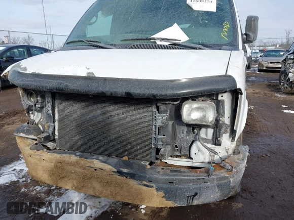 2010 Chevrolet Express Cargo Van with VIN 1GCUGADX6A1154119, listed as a IAAI auction lot 41608254 with 156,816 mi miles. Bid and sale history available at carsss.com. Image 13.