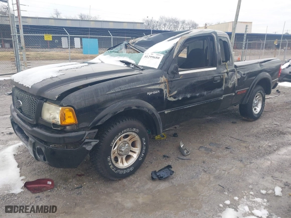 2003 Ford Ranger XL with VIN 1FTYR14U03PB87439, listed as a IAAI auction lot 41299680 with 216,310 mi miles. Bid and sale history available at carsss.com. Image 16.