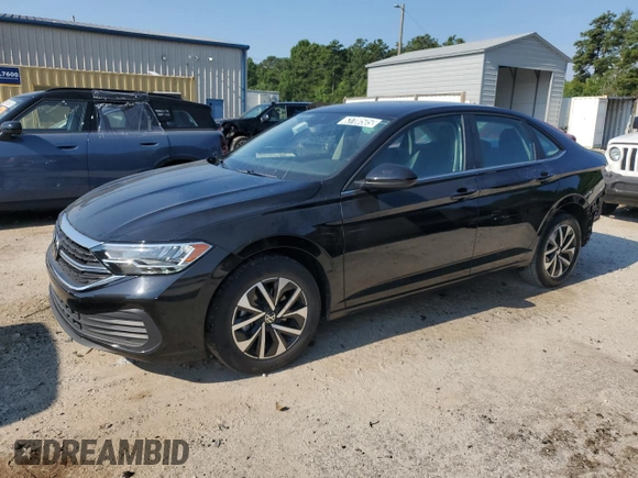 2024 Volkswagen Jetta S with VIN 3VW5M7BU8RM031765, listed as a Copart auction lot 63700505 with 40,808 mi miles and Clean title. Bid and sale history available at DreamBid. Image 1.