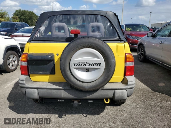 2002 Chevrolet Tracker with VIN 2CNBJ18C326943340, listed as a Copart auction lot 74628774 with Not provided miles and Salvage title. Bid and sale history available at DreamBid. Image 6.