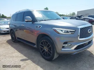 2020 Infiniti QX80 LUXE with VIN JN8AZ2NF1L9702996, listed as a IAAI auction lot 40067375 with 135,450 mi miles. Bid and sale history available at carsss.com. Image 1.
