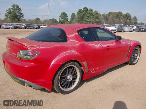 2008 Mazda RX-8 40th Anniversary with VIN JM1FE173180214931, listed as a IAAI auction lot 41780064 with 83,732 mi miles. Bid and sale history available at carsss.com. Image 4.