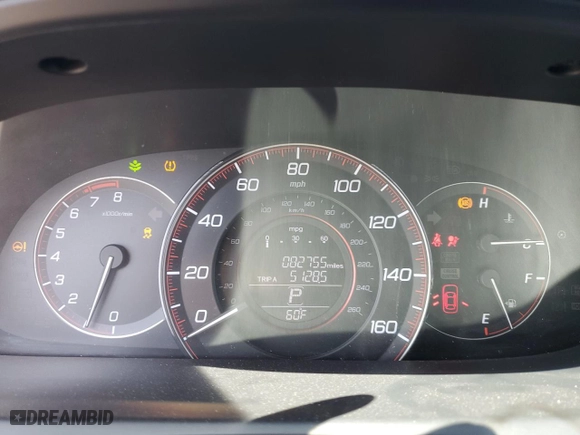 2015 Honda Accord Sedan Sport with VIN 1HGCR2F51FA275012, listed as a Copart auction lot 50627055 with 82,755 mi miles and Salvage Title. Bid and sale history available at carsss.com. Image 9.