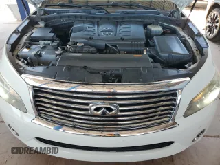 2012 Infiniti QX56 7-passenger with VIN JN8AZ2NF3C9519101, listed as a Copart auction lot 53105715 with 114,204 mi miles and Salvage Title. Bid and sale history available at DreamBid. Image 12.