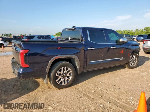 2024 Toyota Tundra 1794 Edition with VIN 5TFMC5DB7RX064784, listed as a Copart auction lot 62749385 with 17,587 mi miles and Salvage title. Bid and sale history available at DreamBid. Image 3.