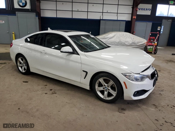 2014 BMW 4 Series 428i xDrive with VIN WBA3N9C53EF720727, listed as a Copart auction lot 46137785 with 105,861 mi miles and Salvage Title. Bid and sale history available at carsss.com. Image 4.