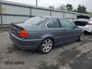 2001 BMW 3 Series 325Ci z VIN WBABN33461JW48543, wystawiony jako Copart lot #58722205 z przebiegiem 188 213 mil mil oraz Szkoda całkowita • Salvage title. Historia ofert i sprzedaży dostępna na DreamBid. Obrazek 3.