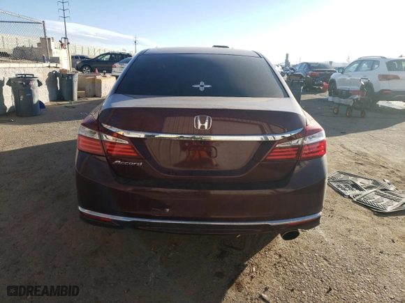 2016 Honda Accord Sedan LX with VIN 1HGCR2F34GA205584, listed as a Copart auction lot 43356215 with 47,643 mi miles and Salvage Title. Bid and sale history available at carsss.com. Image 6.