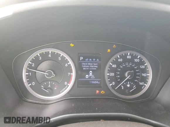 2019 Hyundai Santa Fe SE with VIN 5NMS23ADXKH108392, listed as a Copart auction lot 60161825 with 118,654 mi miles and Non repairable. Bid and sale history available at DreamBid. Image 9.