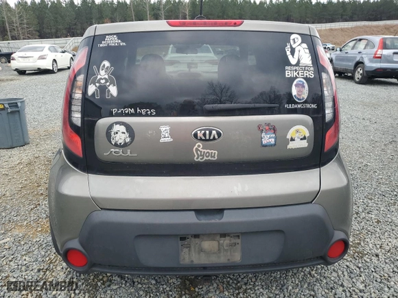 2015 Kia Soul with VIN KNDJN2A25F7208974, listed as a Copart auction lot 50376185 with 185,371 mi miles and Salvage Title. Bid and sale history available at carsss.com. Image 6.