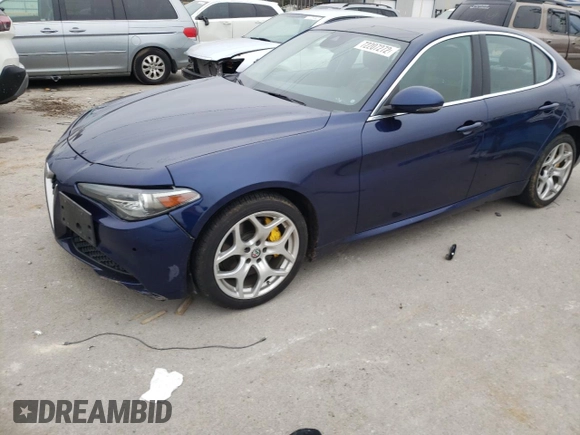 2018 Alfa Romeo Giulia Ti Sport with VIN ZARFAEEN7J7576353, listed as a Copart auction lot 72207272 with 31,743 mi miles. Bid and sale history available at carsss.com. Image 1.