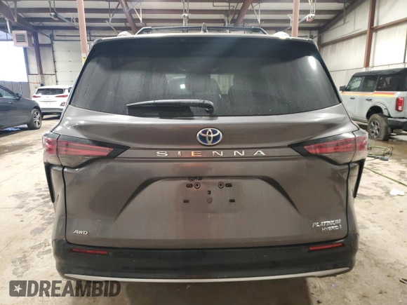 2023 Toyota Sienna Platinum with VIN 5TDESKFC7PS082748, listed as a Copart auction lot 44153015 with 45,382 mi miles and Salvage Title. Bid and sale history available at DreamBid. Image 6.