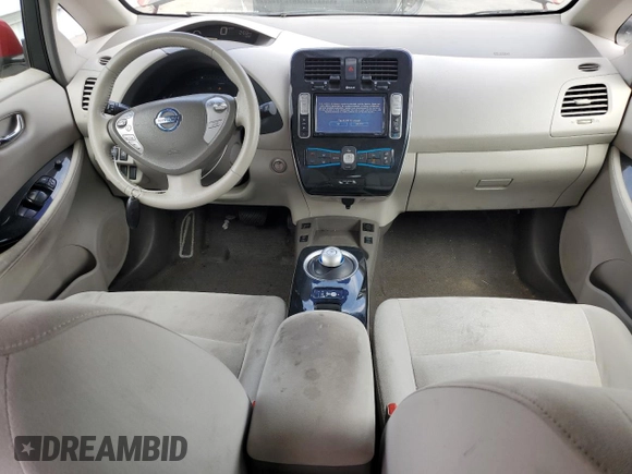 2012 Nissan LEAF SL with VIN JN1AZ0CP1CT025305, listed as a Copart auction lot 54273085 with 48,575 mi miles and Clean Title. Bid and sale history available at carsss.com. Image 8.