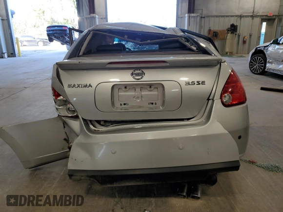 2008 Nissan Maxima SE with VIN 1N4BA41EX8C824496, listed as a Copart auction lot 73806334 with Not Provided miles and Non Repairable. Bid and sale history available at DreamBid. Image 6.