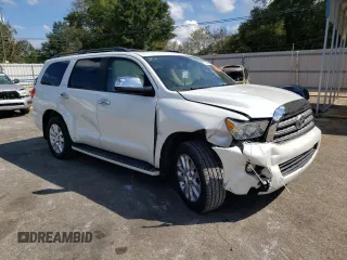 2010 Toyota Sequoia Platinum with VIN 5TDYY5G15AS024882, listed as a Copart auction lot 73760524 with 239,395 mi miles and Salvage Title. Bid and sale history available at carsss.com. Image 4.