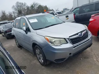 2014 Subaru Forester Premium with VIN JF2SJADC5EH556766, listed as a IAAI auction lot 41538864 with 157,002 mi miles and . Bid and sale history available at DreamBid. Image 1.