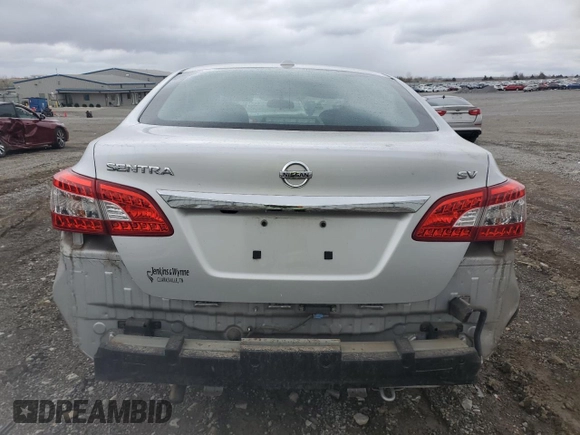 2015 Nissan Sentra SV with VIN 3N1AB7AP1FL672585, listed as a Copart auction lot 49701465 with 116,863 mi miles and Salvage Title. Bid and sale history available at DreamBid. Image 6.