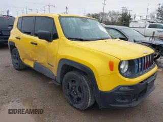 2016 Jeep Renegade Sport with VIN ZACCJAAW9GPC94473, listed as a IAAI auction lot 41533972 with 126,116 mi miles and . Bid and sale history available at carsss.com. Image 1.