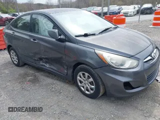 2012 Hyundai Accent GLS with VIN KMHCT4AE9CU138828, listed as a IAAI auction lot 41937954 with 196,201 mi miles. Bid and sale history available at carsss.com. Image 1.