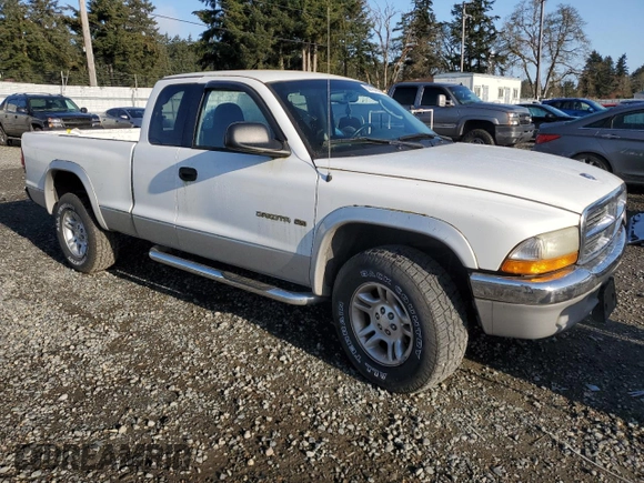 2001 Dodge Dakota Sport with VIN 1B7GG22N71S303684, listed as a Copart auction lot 52167635 with 151,354 mi miles and Salvage Title. Bid and sale history available at carsss.com. Image 4.
