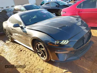 2020 Ford Mustang EcoBoost with VIN 1FA6P8TH9L5113805, listed as a IAAI auction lot 41588921 with 43,895 mi miles. Bid and sale history available at carsss.com. Image 1.