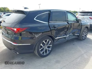 2023 Acura MDX w/Technology Package with VIN 5J8YD9H42PL003124, listed as a IAAI auction lot 41832413 with 24,541 mi miles. Bid and sale history available at carsss.com. Image 4.