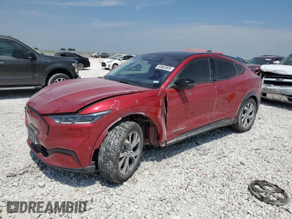 2021 Ford Mustang Mach-E Premium with VIN 3FMTK3SU5MMA48133, listed as a Copart auction lot 53602825 with 50,028 mi miles and Salvage Title. Bid and sale history available at DreamBid. Image 1.