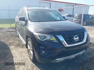 2018 Nissan Pathfinder SL z VIN 5N1DR2MM2JC612941, wystawiony jako IAAI lot #42539448 z przebiegiem 244 326 mil mil oraz . Historia ofert i sprzedaży dostępna na DreamBid. Obrazek 1.