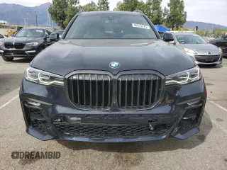 2022 BMW X7 xDrive40i with VIN 5UXCW2C00N9M54284, listed as a Copart auction lot 46675775 with 37,386 mi miles and Salvage Title. Bid and sale history available at carsss.com. Image 5.
