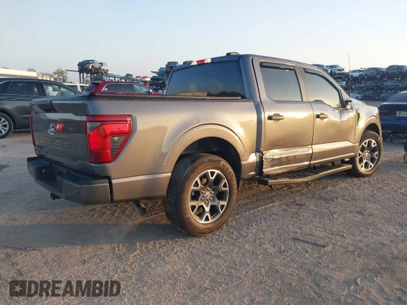 2024 Ford F-150 STX with VIN 1FTEW2KP9RKD46592, listed as a IAAI auction lot 41925104 with 14,938 mi miles and . Bid and sale history available at carsss.com. Image 4.
