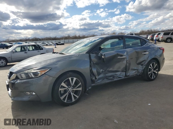 2017 Nissan Maxima S with VIN 1N4AA6AP8HC381970, listed as a Copart auction lot 44654555 with 78,491 mi miles and Salvage Title. Bid and sale history available at DreamBid. Image 1.